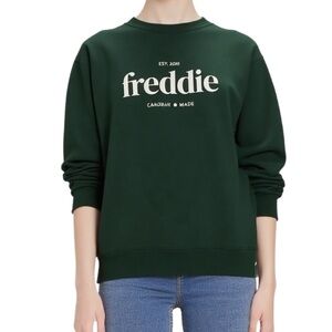 Champion Dark Green Crewneck Sweatshirt Freddie Logo Size Small